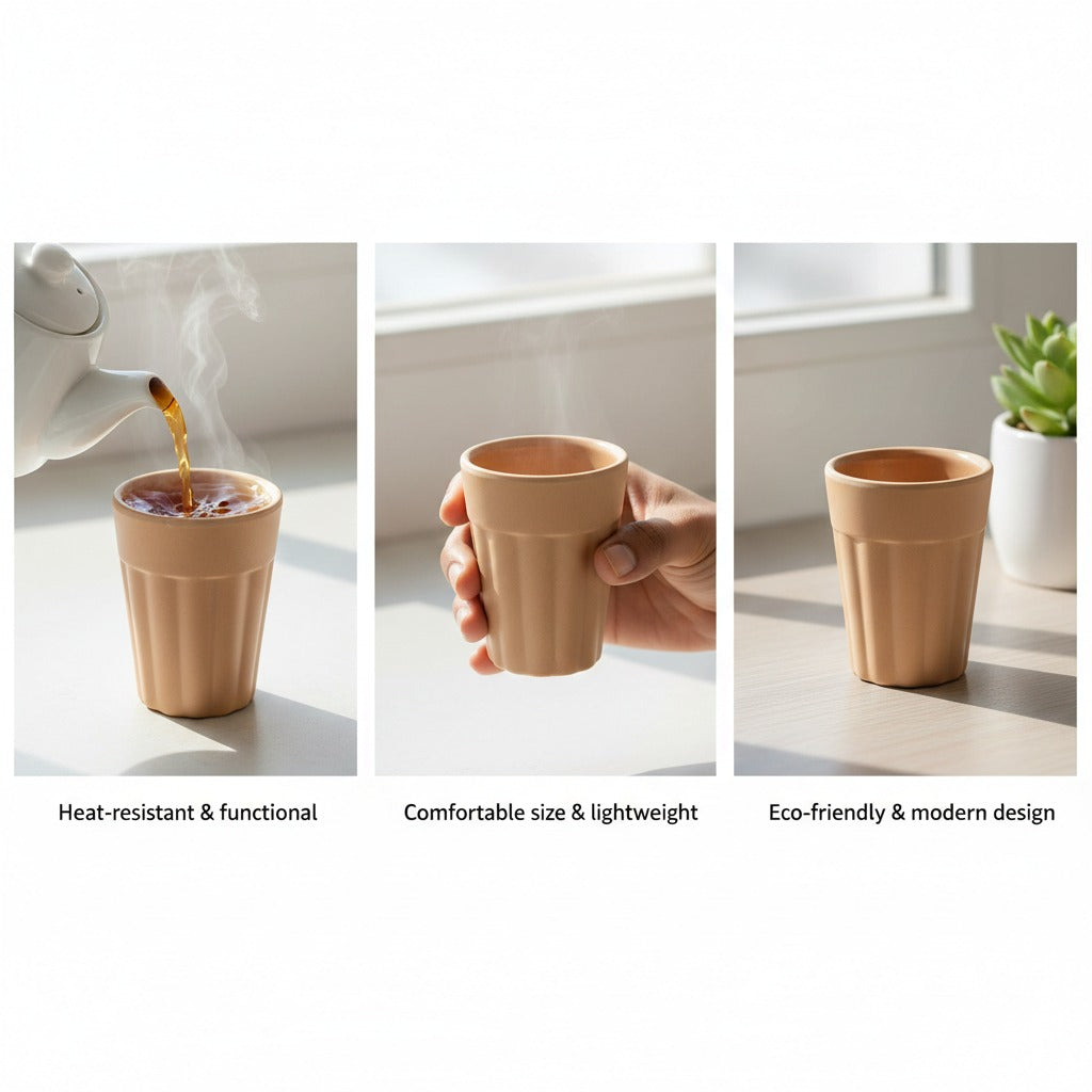 Chuski 100ML Unbreakable Melamine Tea Cup – Pack of 6