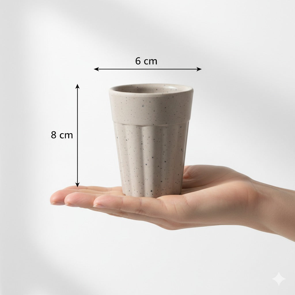 Chuski Classic Cream 100ML Unbreakable Melamine Tea Cup – Pack of 6