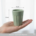 Chuski Sage Green Melamine Tea Cups – 100ML (Pack of 6)