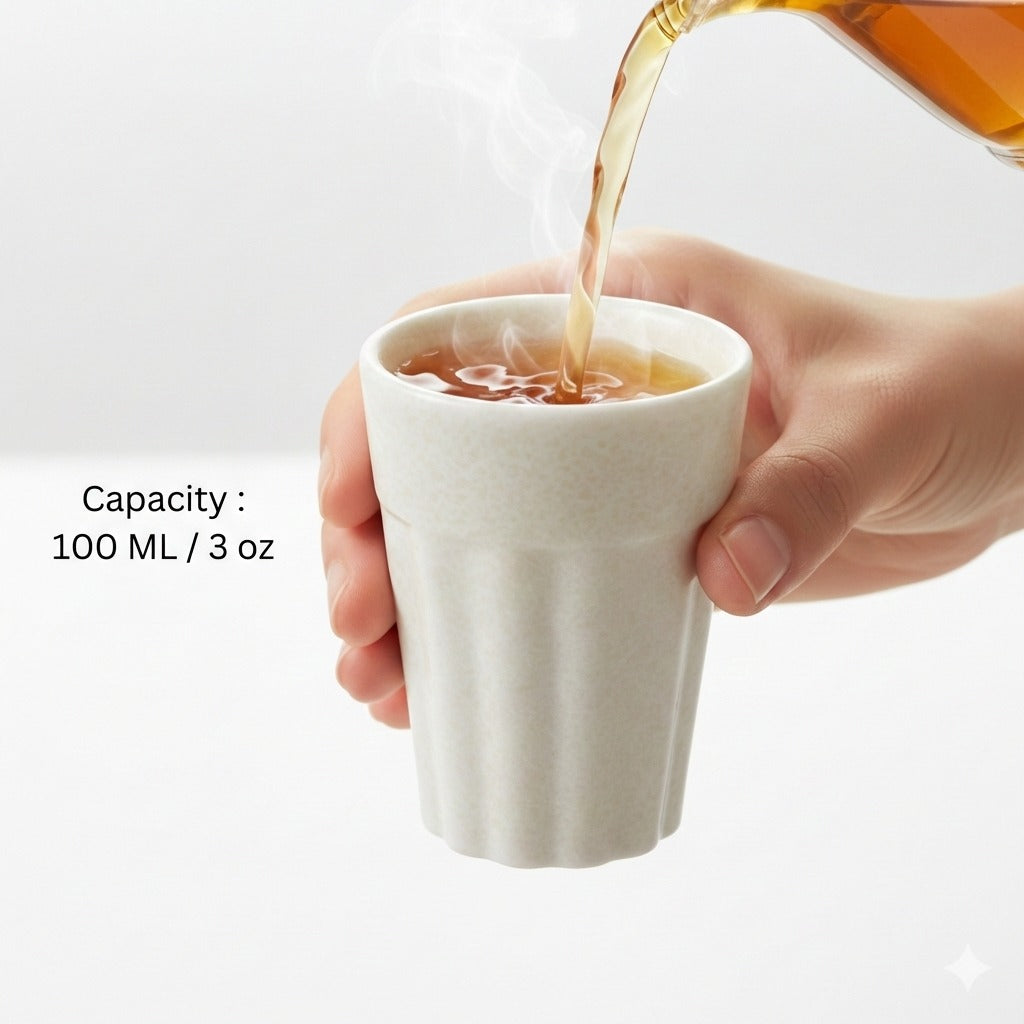 Chuski Classic Cream 100ML Unbreakable Melamine Tea Cup – Pack of 6