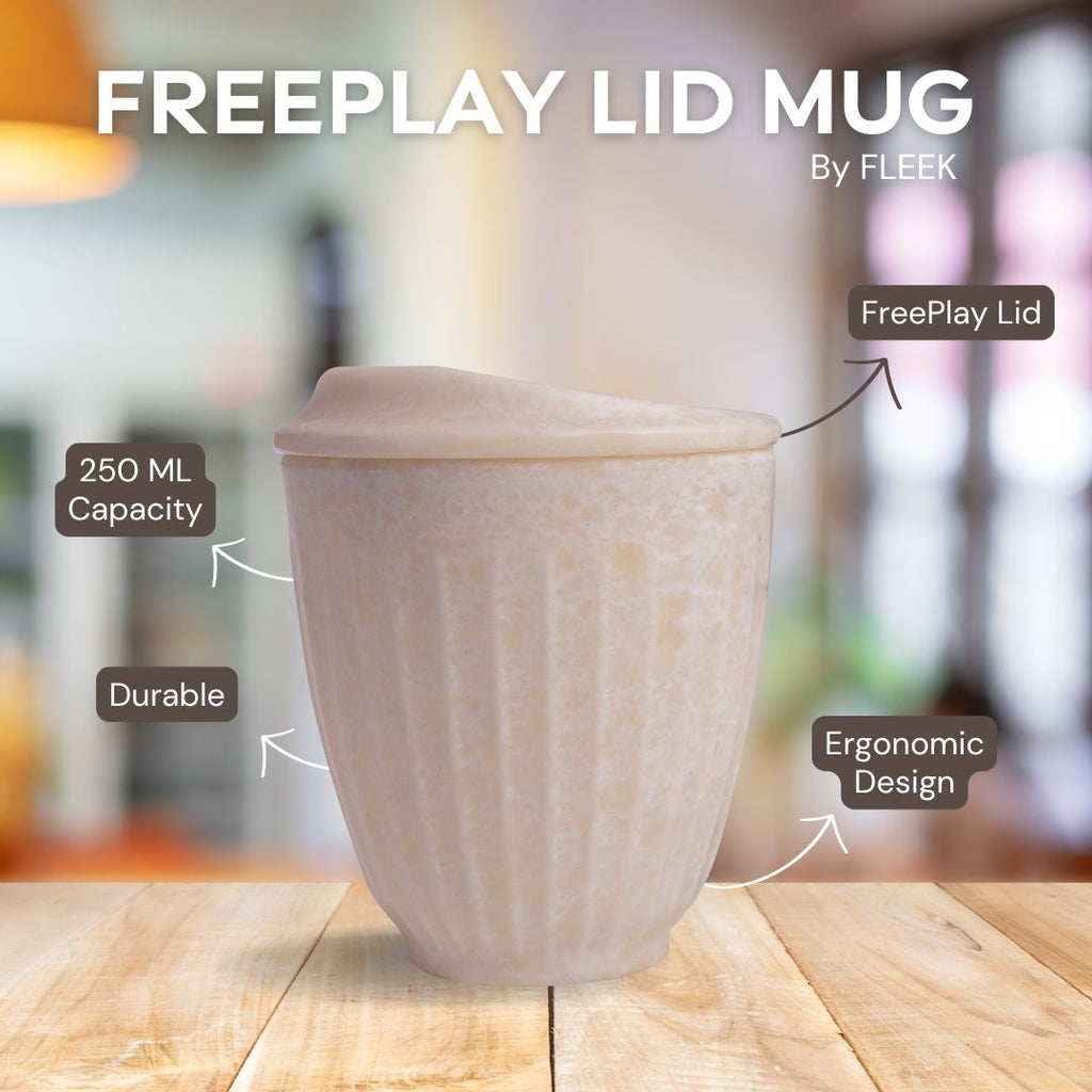 Chuski Classic Cream 100ML Melamine Tea Cup with Lid