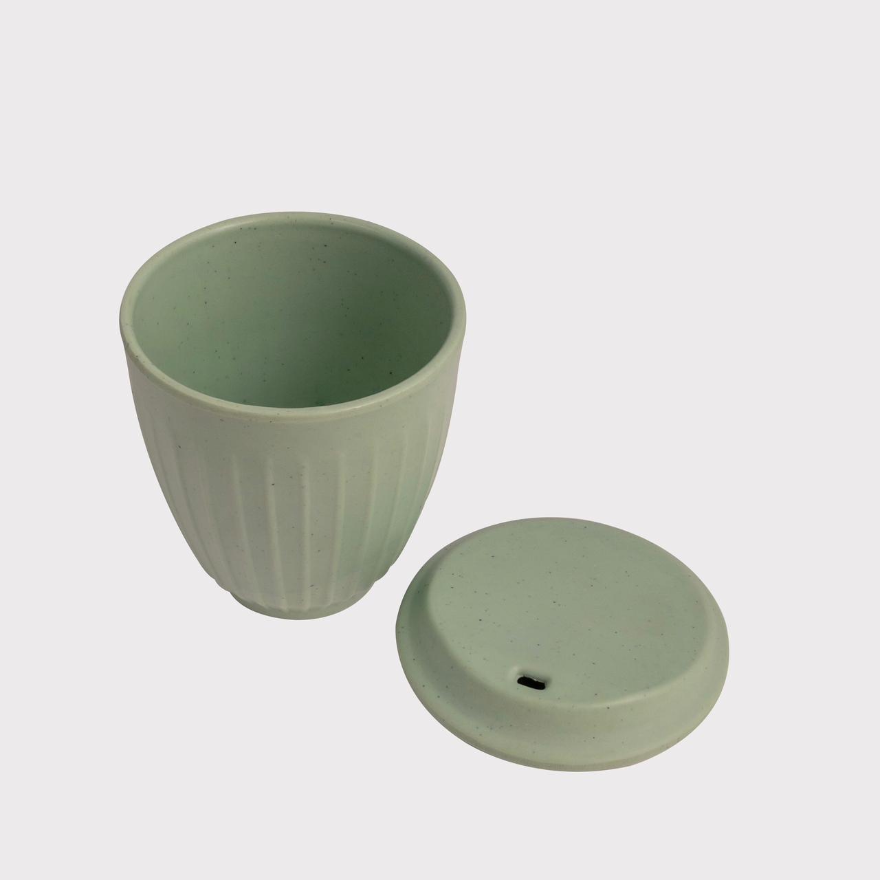 Chuski Sage Green 100ML Melamine Tea Cup with Lid