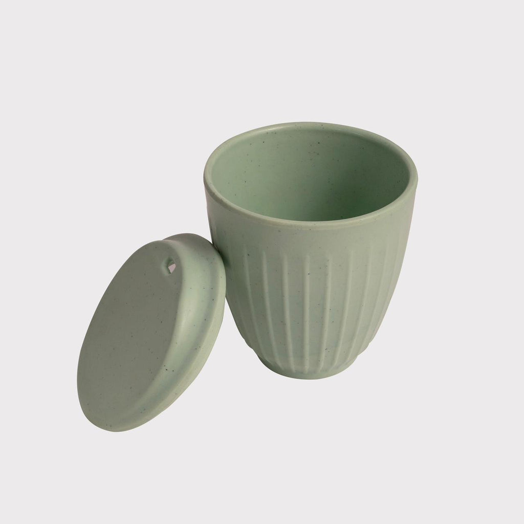 Chuski Sage Green 100ML Melamine Tea Cup with Lid