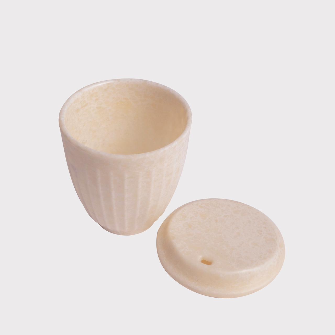 Chuski Classic Cream 100ML Melamine Tea Cup with Lid