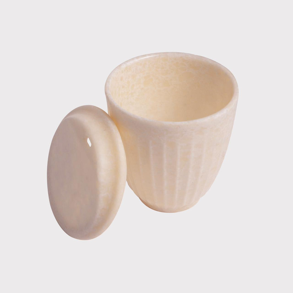 Chuski Classic Cream 100ML Melamine Tea Cup with Lid