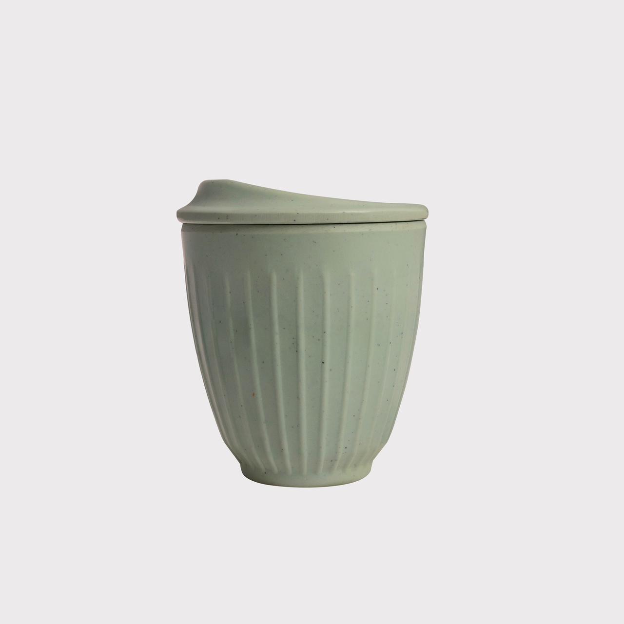 Chuski Sage Green 100ML Melamine Tea Cup with Lid