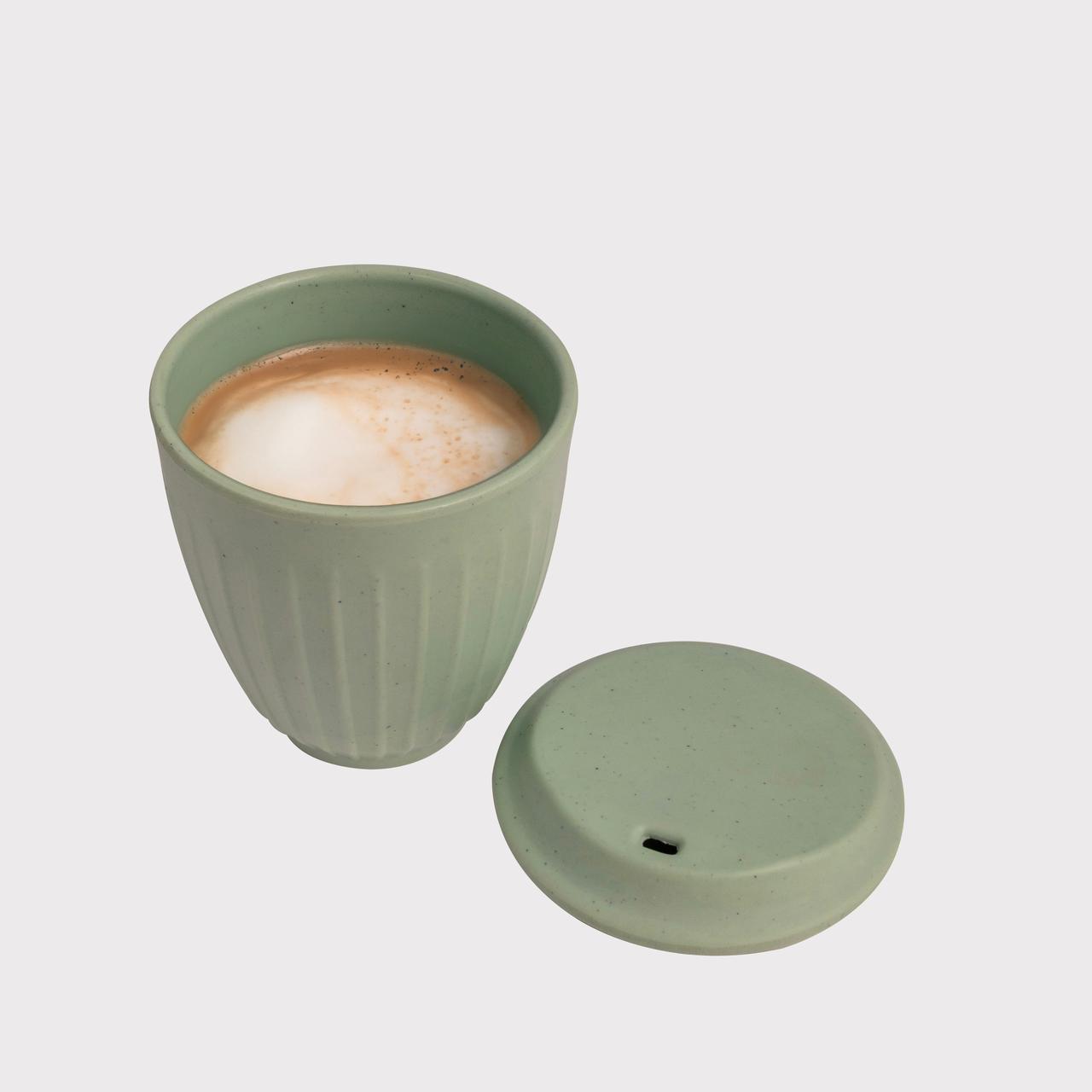 Chuski Sage Green 100ML Melamine Tea Cup with Lid